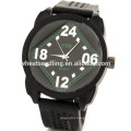 2015 Hot black silicon rubber sports watch for boys